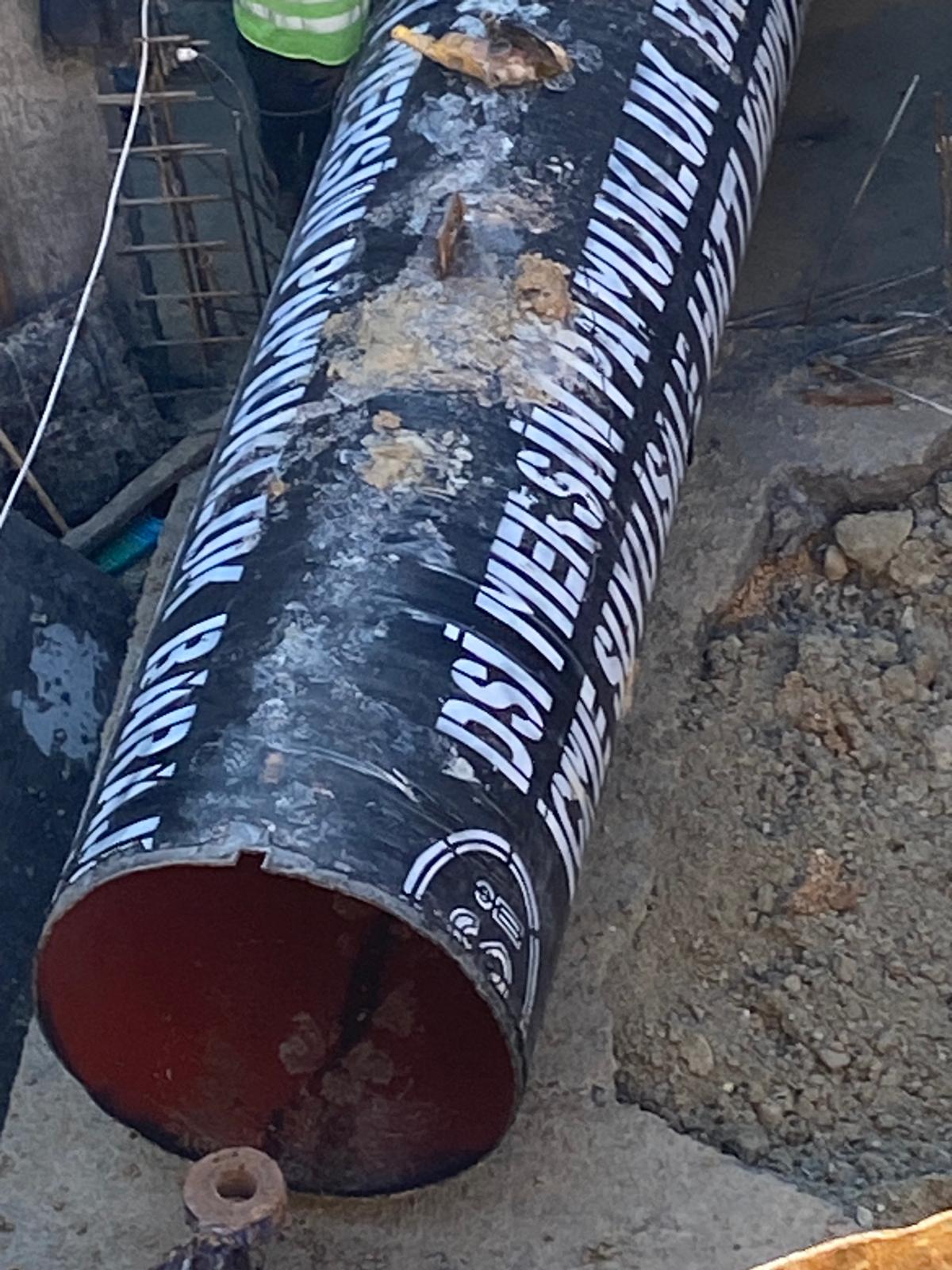 Bursa içme suyu hattı saha uygulaması